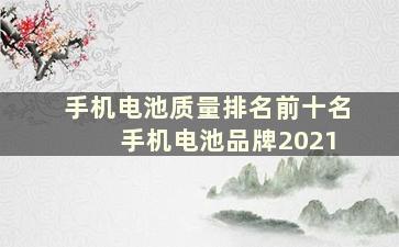 手机电池质量排名前十名 手机电池品牌2021